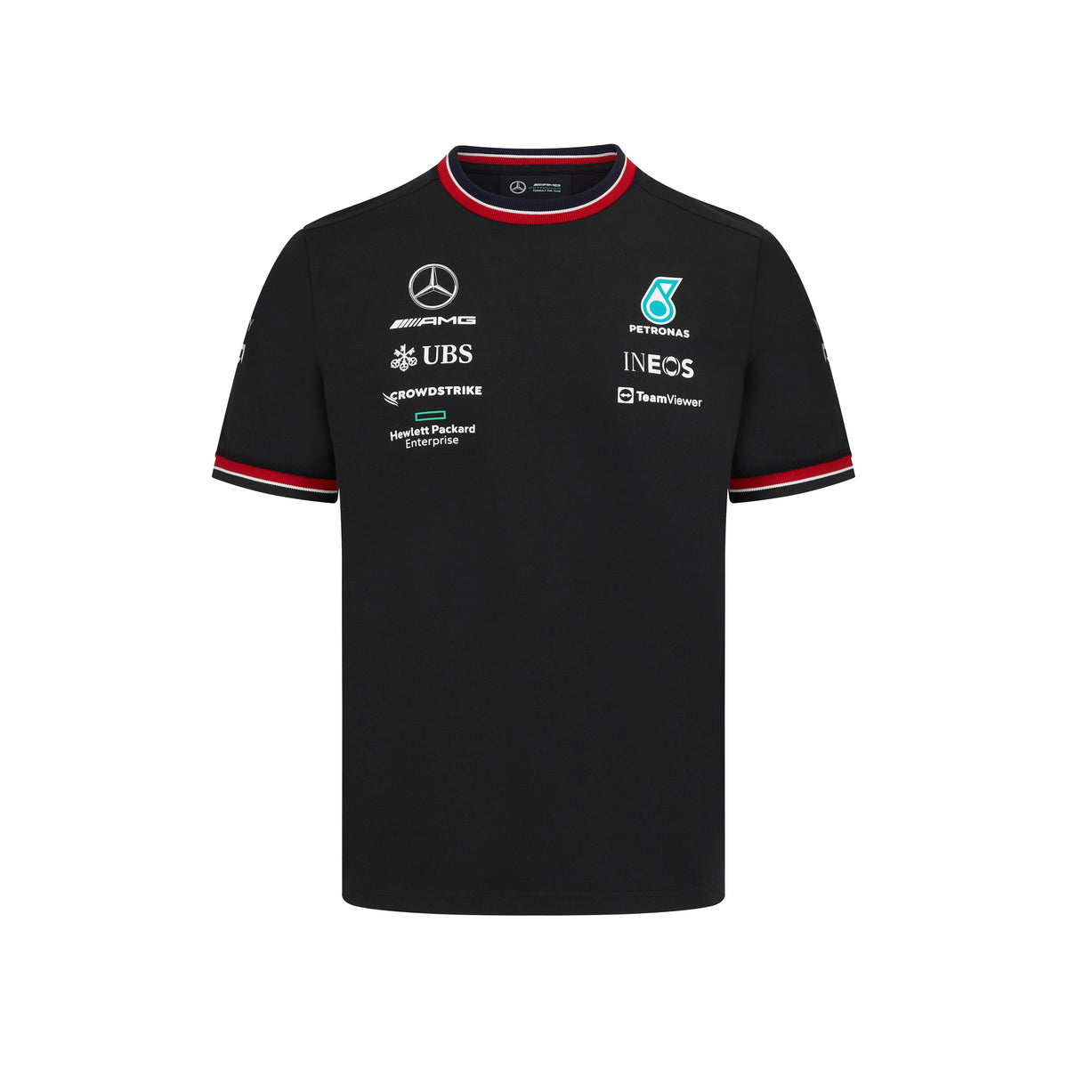 Mercedes Team T-Skjorte Barn Sort - Formulashop.no