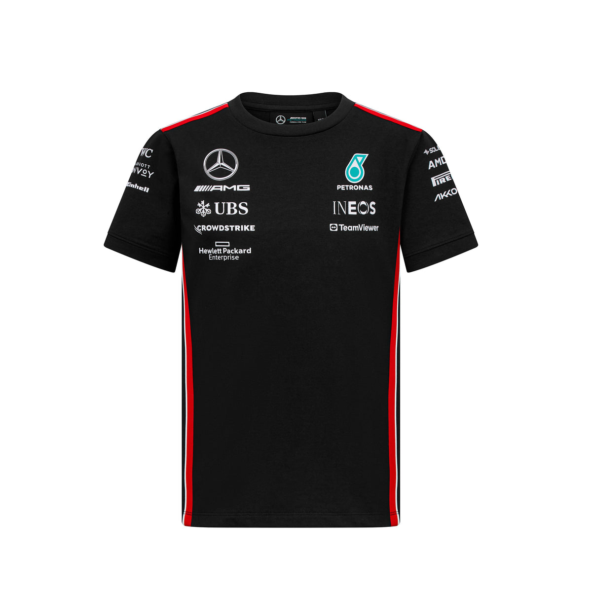 Mercedes 2023 Team T-skjorte Sort Barn