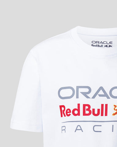 Red Bull 2023 Stor Logo T-skjorte Hvit Barn