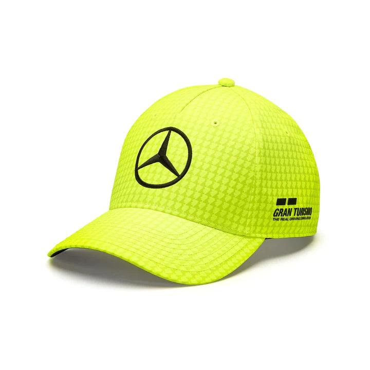 Mercedes 2023 Lewis Hamilton Team Caps Neon Gul Barn