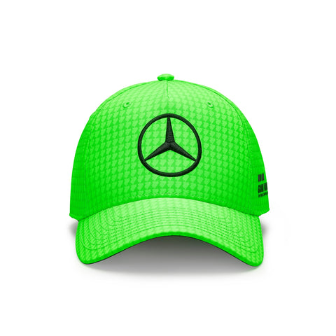 Mercedes 2023 Lewis Hamilton Team Caps Neon Grønn