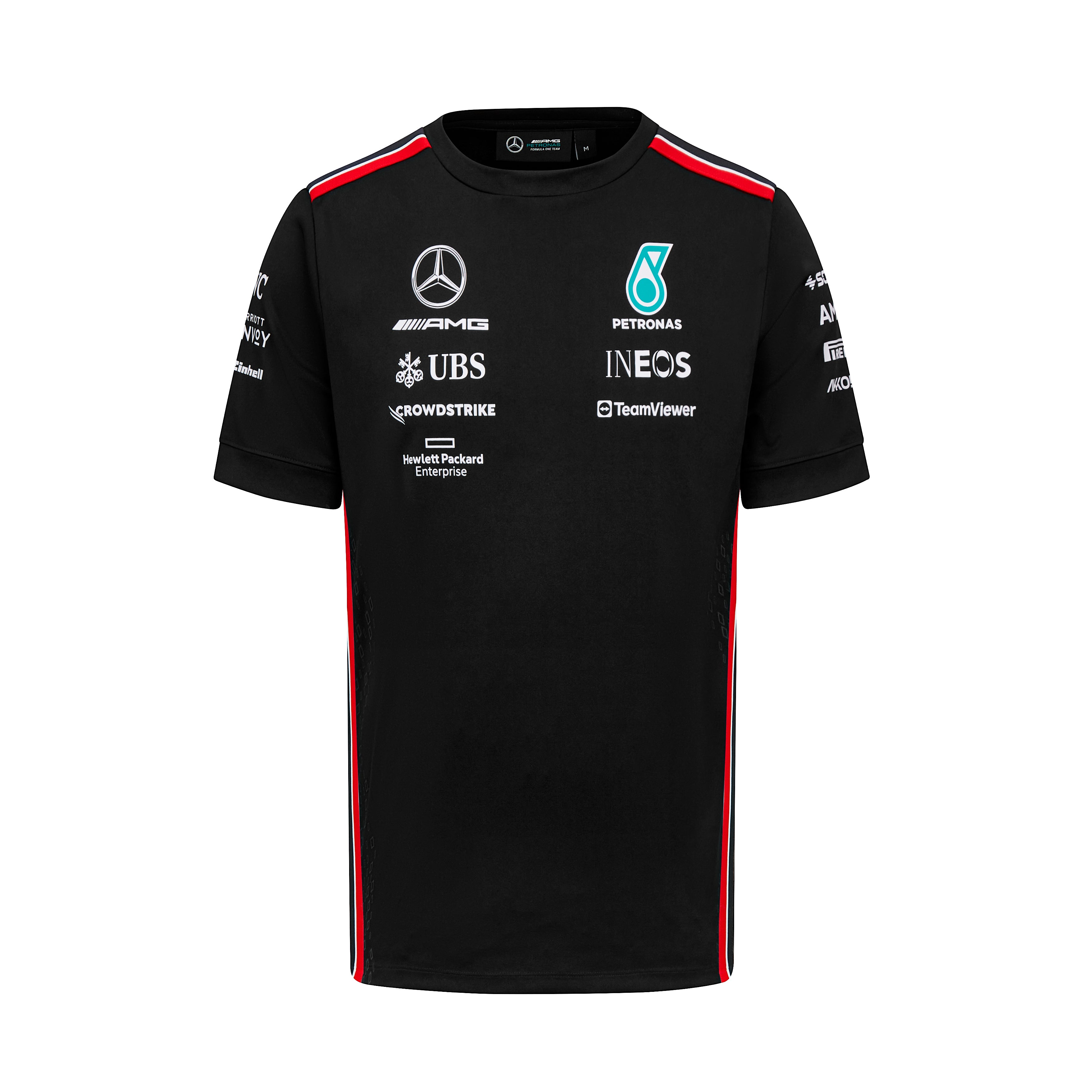 Mercedes 2023 Team T-skjorte Sort