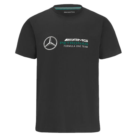 Mercedes 2023 Stor Logo T-skjorte Barn Sort