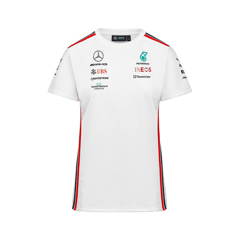 Mercedes 2023 Team T-skjorte Hvit Dame