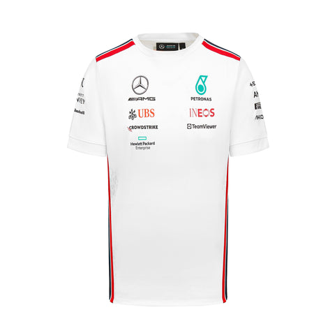 Mercedes 2023 Team T-skjorte Hvit
