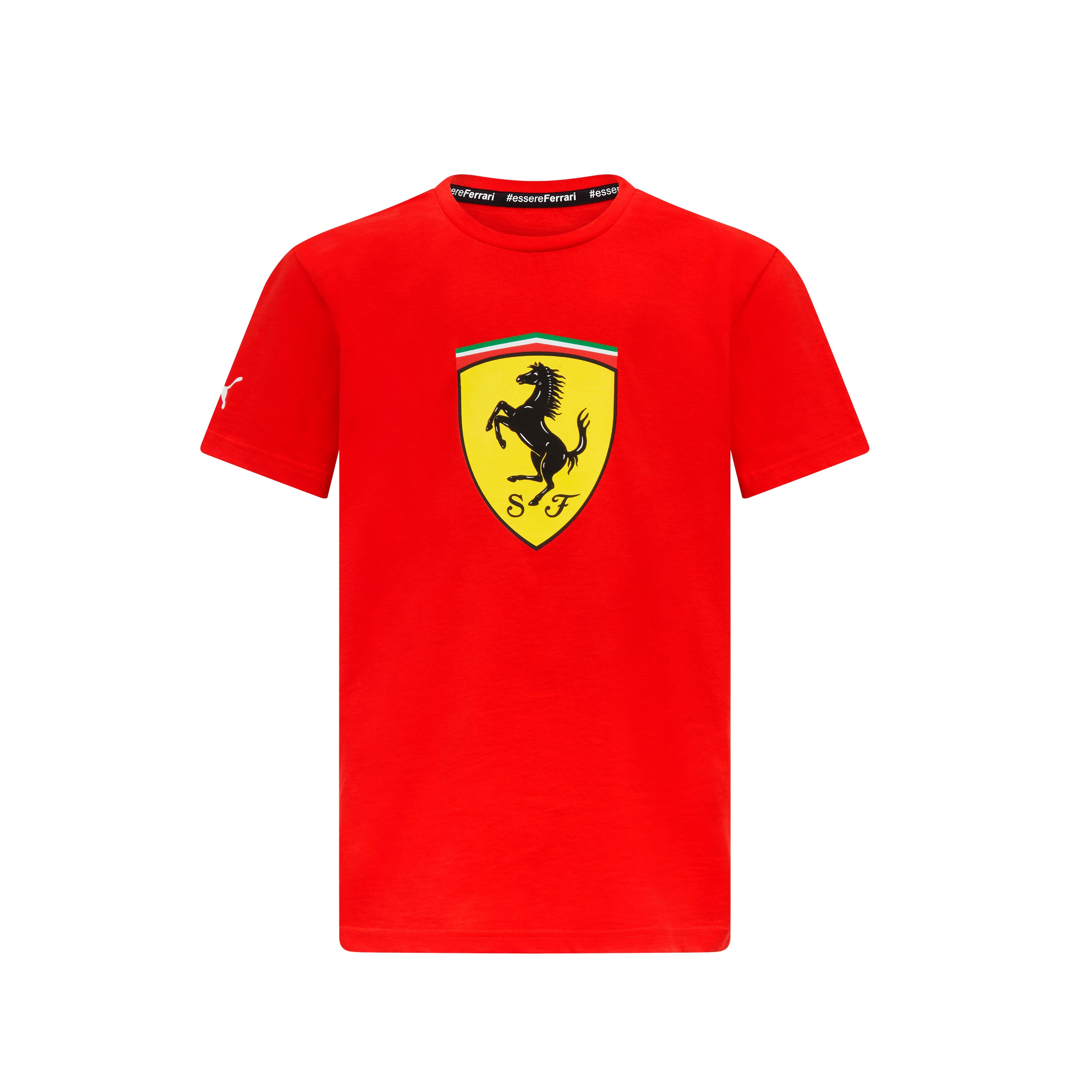 Ferrari 2023 Stor Logo T-Skjorte Barn Rød