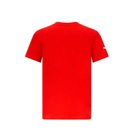 Ferrari 2023 Stor Logo T-Skjorte Barn Rød