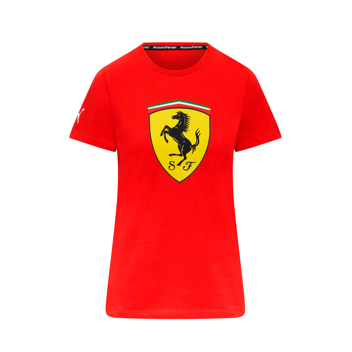 Ferrari 2023 Stor Logo T-skjorte Dame Rød