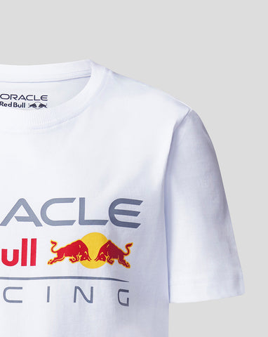 Red Bull 2023 Stor Logo T-skjorte Hvit Barn